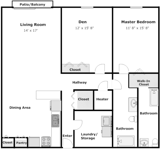 cambridge 2 bedroom